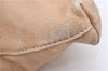 Authentic PRADA Leather Shoulder Tote Bag Beige H9521