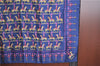 Authentic HERMES Carre 90 Scarf "LES ARTIFICIERS" Silk Navy Blue H9526