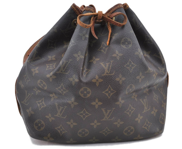 Authentic Louis Vuitton Monogram Petit Noe Shoulder Bag M42226 LV H9531