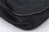 Authentic FENDI Shoulder Hand Bag Purse Unborn Calf Fur Leather Black  H9532