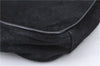 Authentic FENDI Shoulder Hand Bag Purse Unborn Calf Fur Leather Black  H9532