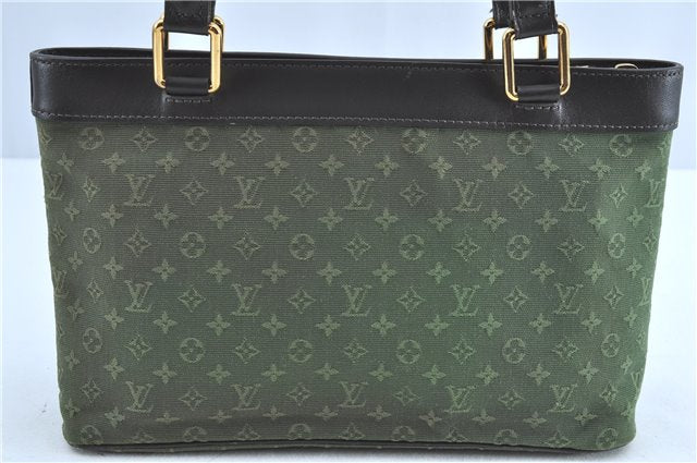 Auth Louis Vuitton Monogram Mini Lucille PM Hand Bag Green Khaki M92682 LV H9534