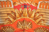 Authentic HERMES Carre 90 Scarf "RAILING" Silk Orange H9535