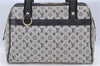 Authentic Louis Vuitton Monogram Mini Josephine PM Hand Bag Blue M92312 LV H9536