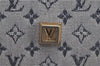 Authentic Louis Vuitton Monogram Mini Josephine PM Hand Bag Blue M92312 LV H9536