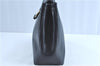 Authentic Salvatore Ferragamo Vara Leather Shoulder Tote Bag Navy Blue SF H9539