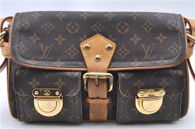 Authentic Louis Vuitton Monogram Hudson PM Shoulder Bag M40027 LV H9550