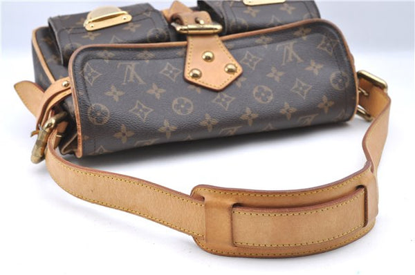 Authentic Louis Vuitton Monogram Hudson PM Shoulder Bag M40027 LV H9550