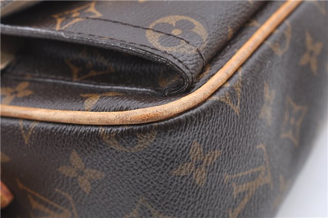 Authentic Louis Vuitton Monogram Hudson PM Shoulder Bag M40027 LV H9550