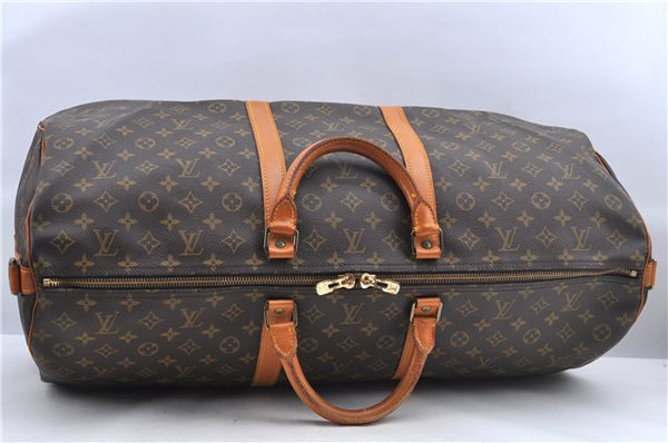 Auth Louis Vuitton Monogram Keepall Bandouliere 60 Boston Bag M41412 LV H9551