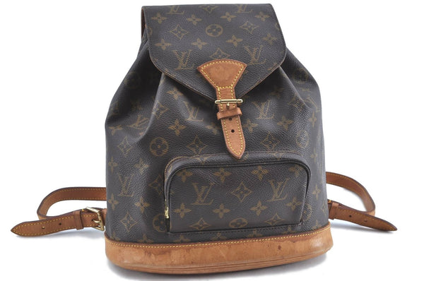 Authentic Louis Vuitton Monogram Montsouris MM Backpack M51136 LV H9553