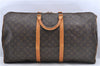 Authentic Louis Vuitton Monogram Keepall 60 Boston Bag M41422 LV H9556