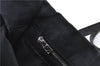 Authentic FENDI Zucca Shoulder Tote Bag Nylon Leather Black H9558