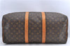 Authentic Louis Vuitton Monogram Keepall 50 Boston Bag M41426 LV H9563