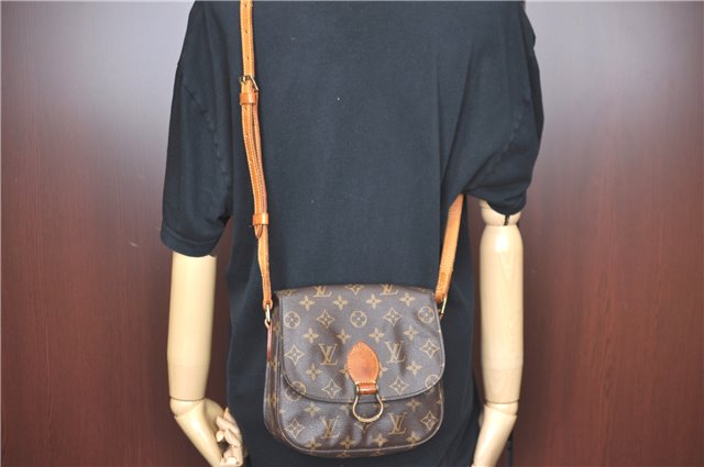 Auth Louis Vuitton Monogram Saint Cloud MM Shoulder Cross Bag M51243 LV H9564