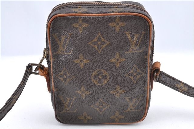 Auth Louis Vuitton Monogram Mini Poche Danube Shoulder Cross Bag M45268 LV H9565