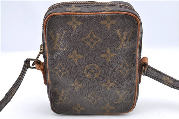 Auth Louis Vuitton Monogram Mini Poche Danube Shoulder Cross Bag M45268 LV H9565