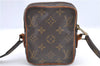 Auth Louis Vuitton Monogram Mini Poche Danube Shoulder Cross Bag M45268 LV H9565