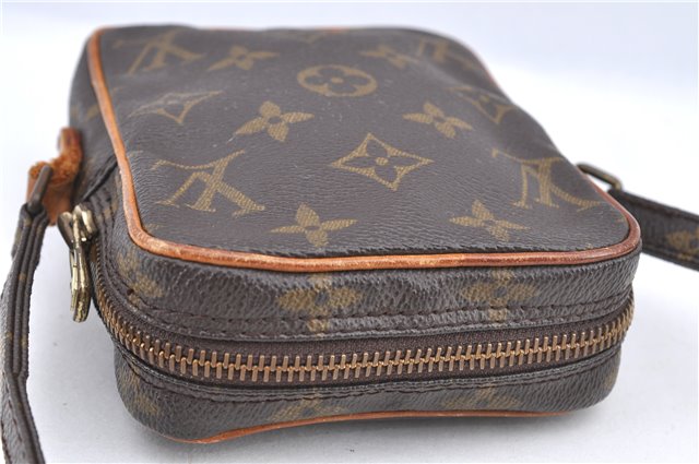 Auth Louis Vuitton Monogram Mini Poche Danube Shoulder Cross Bag M45268 LV H9565
