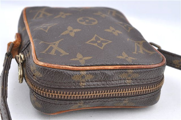 Auth Louis Vuitton Monogram Mini Poche Danube Shoulder Cross Bag M45268 LV H9565