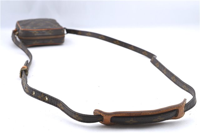 Auth Louis Vuitton Monogram Mini Poche Danube Shoulder Cross Bag M45268 LV H9565