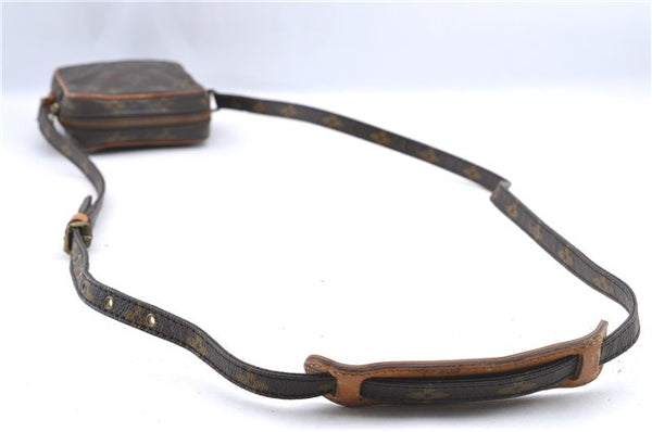 Auth Louis Vuitton Monogram Mini Poche Danube Shoulder Cross Bag M45268 LV H9565