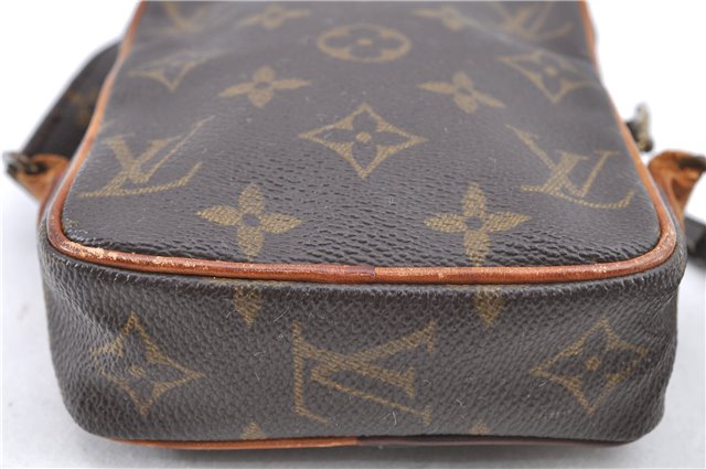Auth Louis Vuitton Monogram Mini Poche Danube Shoulder Cross Bag M45268 LV H9565