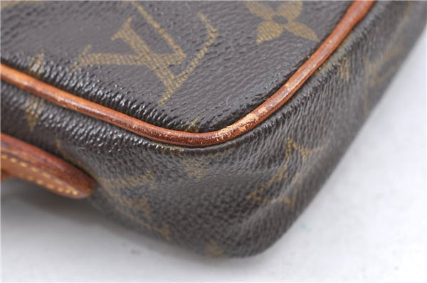 Auth Louis Vuitton Monogram Mini Poche Danube Shoulder Cross Bag M45268 LV H9565