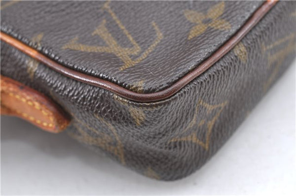 Auth Louis Vuitton Monogram Mini Poche Danube Shoulder Cross Bag M45268 LV H9565