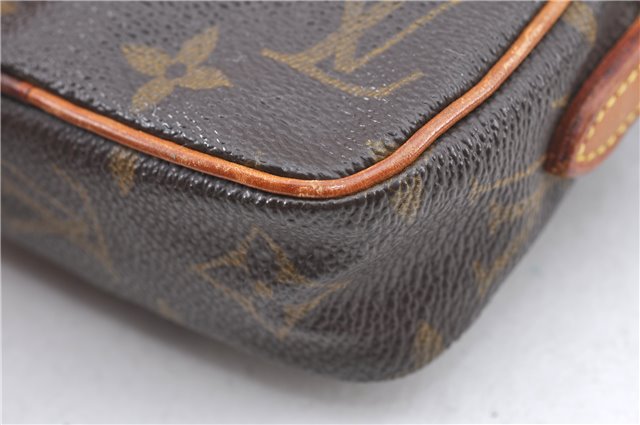 Auth Louis Vuitton Monogram Mini Poche Danube Shoulder Cross Bag M45268 LV H9565