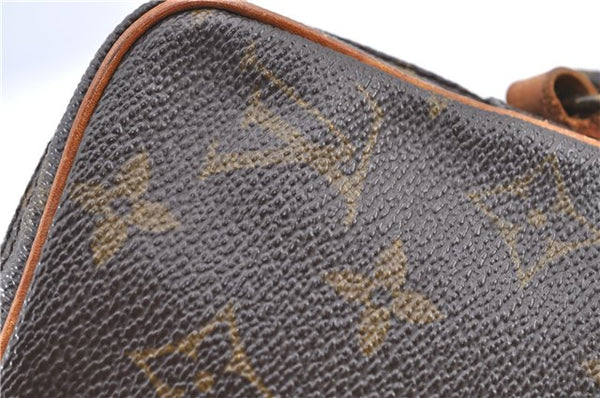 Auth Louis Vuitton Monogram Mini Poche Danube Shoulder Cross Bag M45268 LV H9565