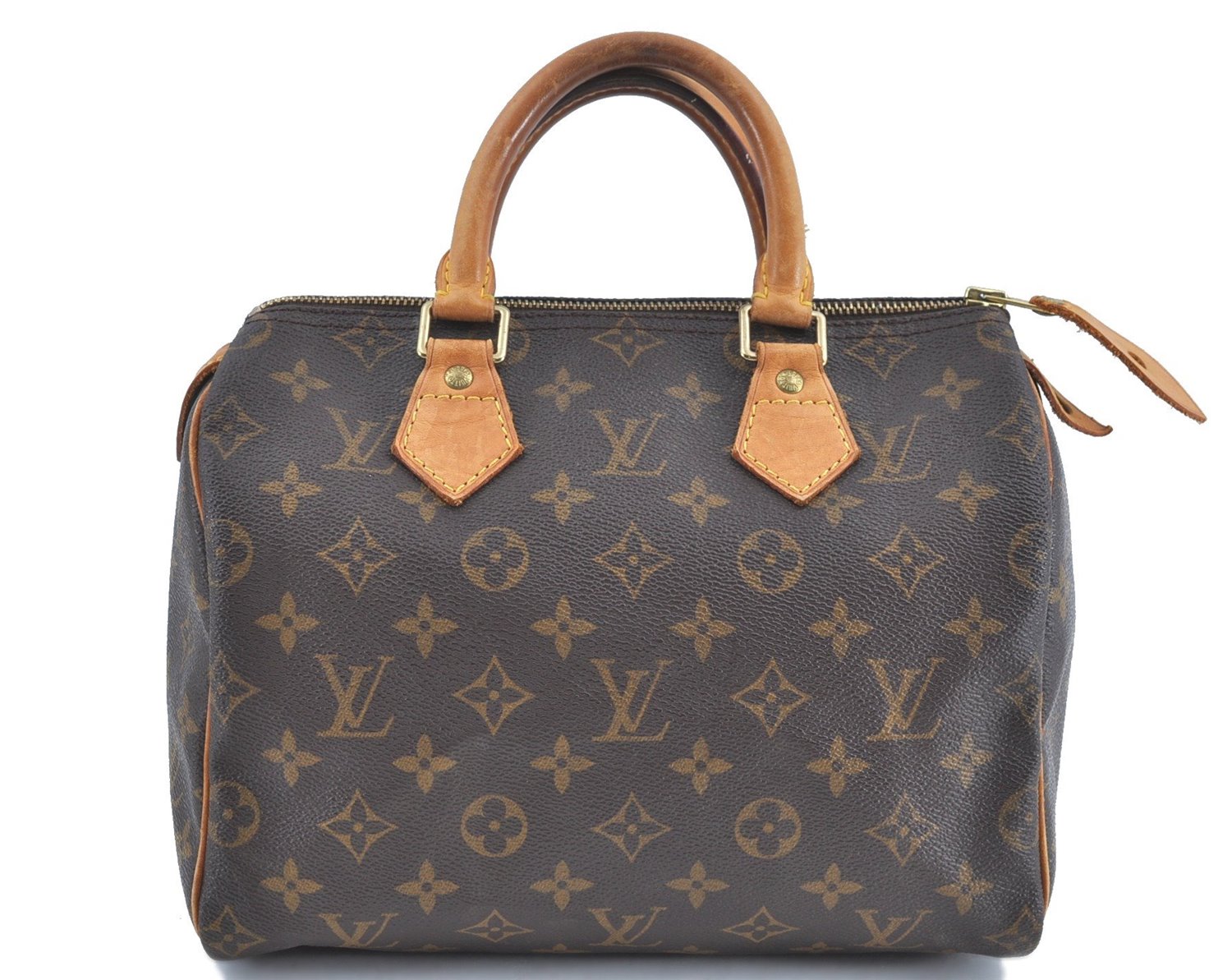 Authentic Louis Vuitton Monogram Speedy 25 Hand Bag M41528 LV H9566