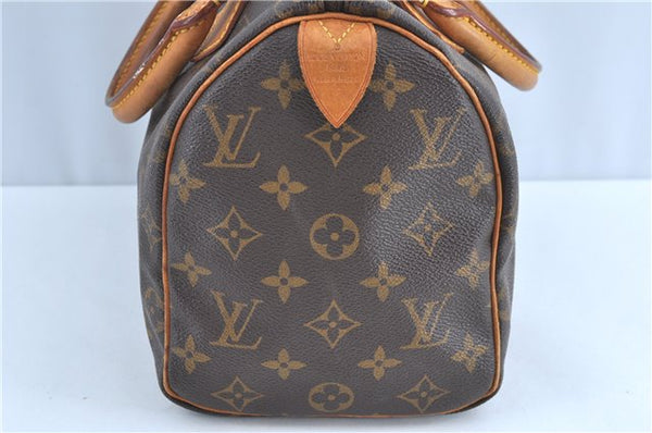 Authentic Louis Vuitton Monogram Speedy 25 Hand Bag M41528 LV H9566