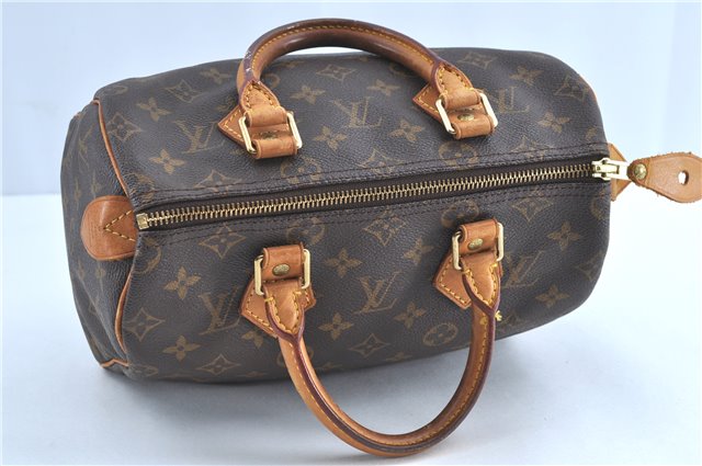 Authentic Louis Vuitton Monogram Speedy 25 Hand Bag M41528 LV H9566