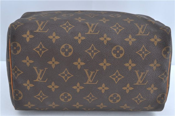 Authentic Louis Vuitton Monogram Speedy 25 Hand Bag M41528 LV H9566