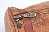 Authentic MCM Visetos Leather Vintage Shoulder Cross Body Bag Purse Brown H9570