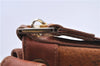 Authentic MCM Visetos Leather Vintage Shoulder Cross Body Bag Brown H9571