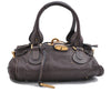 Authentic Chloe Paddington Leather Shoulder Hand Bag Purse Brown H9572