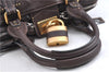Authentic Chloe Paddington Leather Shoulder Hand Bag Purse Brown H9572
