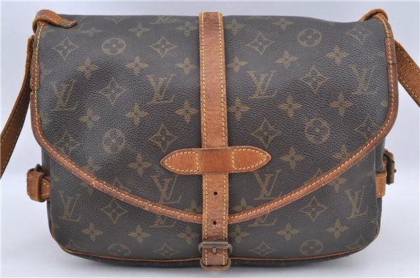 Auth Louis Vuitton Monogram Saumur 30 Shoulder Cross Body Bag M42256 LV H9575