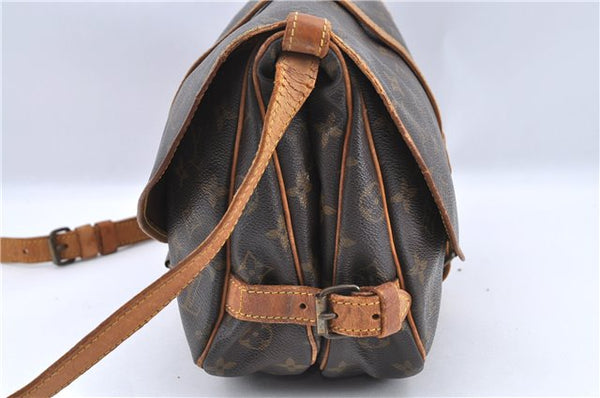 Auth Louis Vuitton Monogram Saumur 30 Shoulder Cross Body Bag M42256 LV H9575