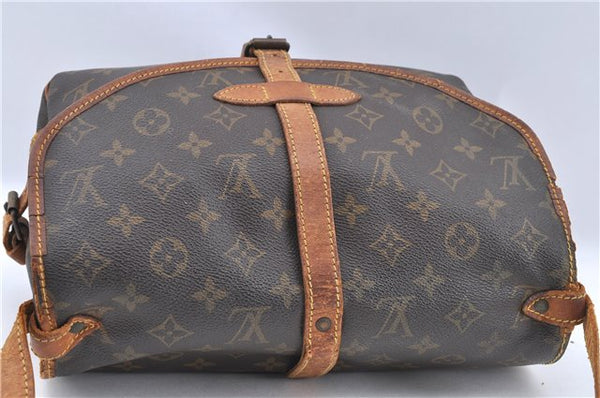 Auth Louis Vuitton Monogram Saumur 30 Shoulder Cross Body Bag M42256 LV H9575