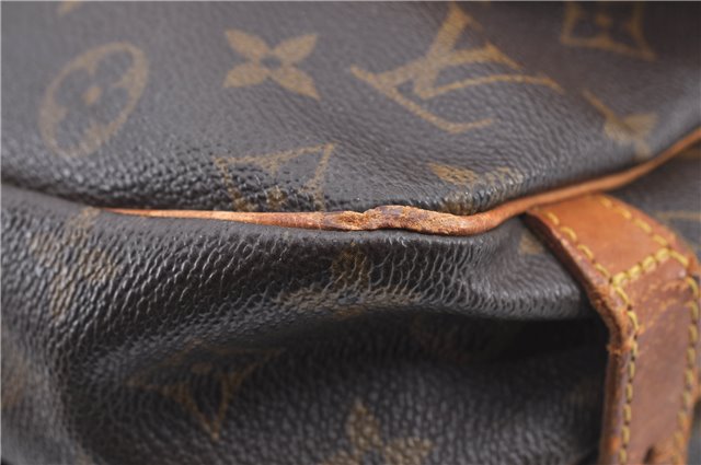 Auth Louis Vuitton Monogram Saumur 30 Shoulder Cross Body Bag M42256 LV H9575