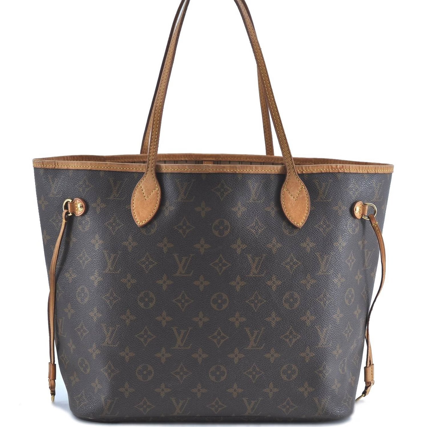 Authentic Louis Vuitton Monogram Neverfull MM Tote Bag M40156 LV H9577