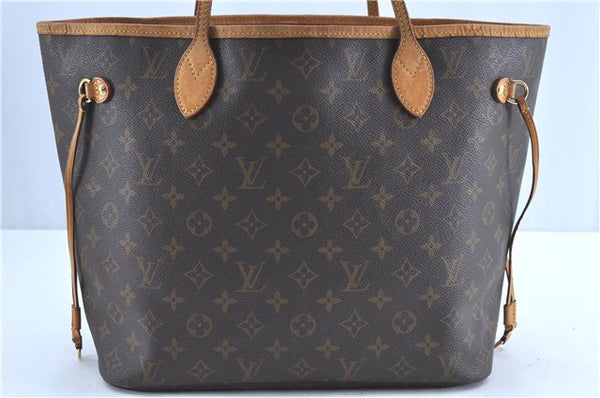 Authentic Louis Vuitton Monogram Neverfull MM Tote Bag M40156 LV H9577