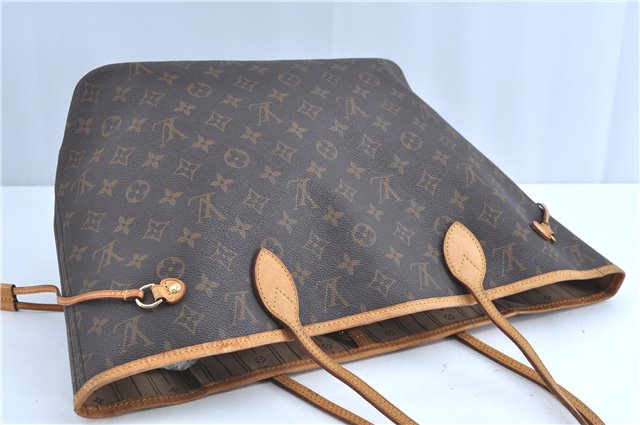 Authentic Louis Vuitton Monogram Neverfull MM Tote Bag M40156 LV H9577