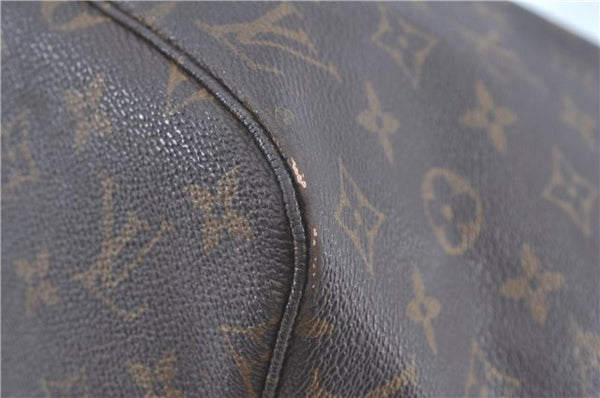 Authentic Louis Vuitton Monogram Neverfull MM Tote Bag M40156 LV H9577