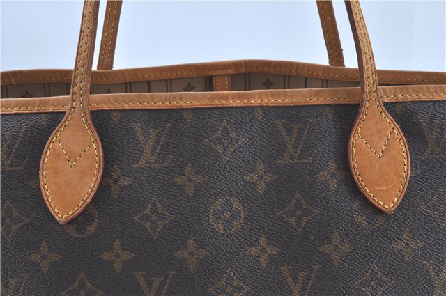 Authentic Louis Vuitton Monogram Neverfull MM Tote Bag M40156 LV H9577