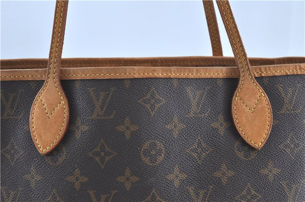 Authentic Louis Vuitton Monogram Neverfull MM Tote Bag M40156 LV H9577