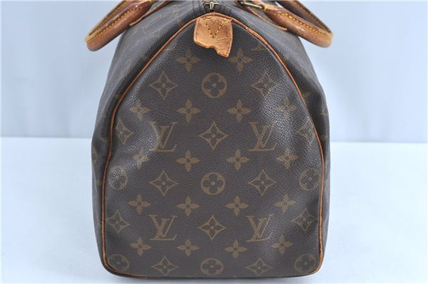 Authentic Louis Vuitton Monogram Speedy 35 Hand Bag M41524 LV H9579